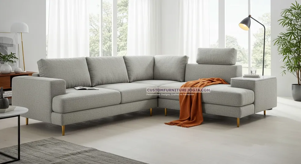 Jasa Pembuatan L Shape Sofa Jogja